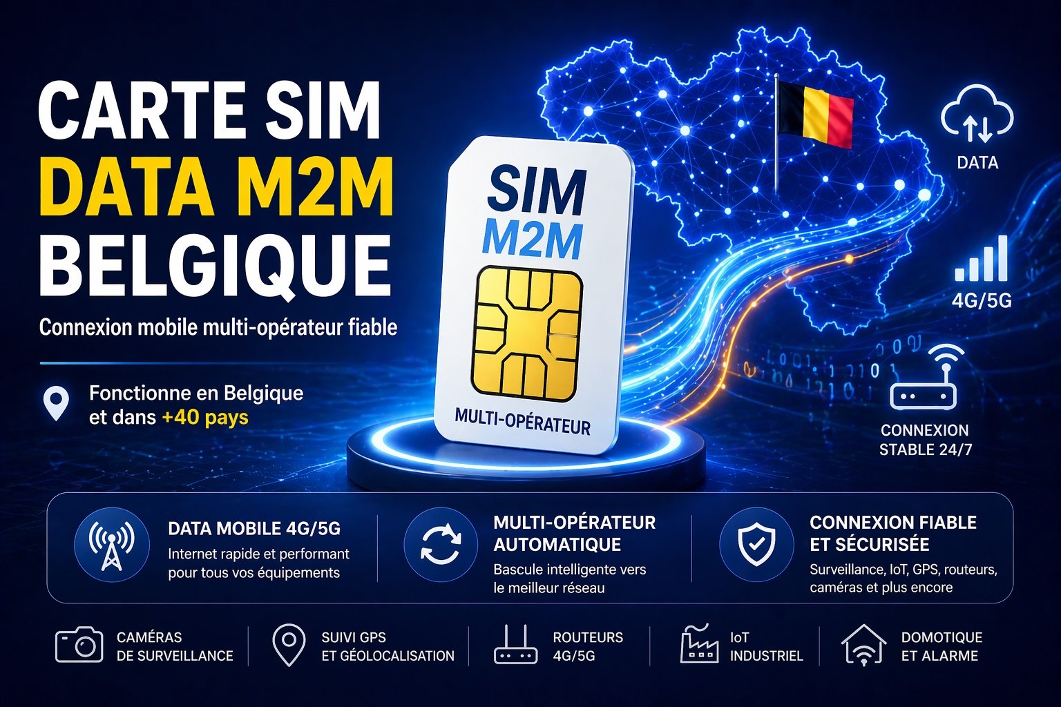 carte sim data m2m belgique multi operateur 4g 5g connexion internet mobile fiable iot gps alarme routeur